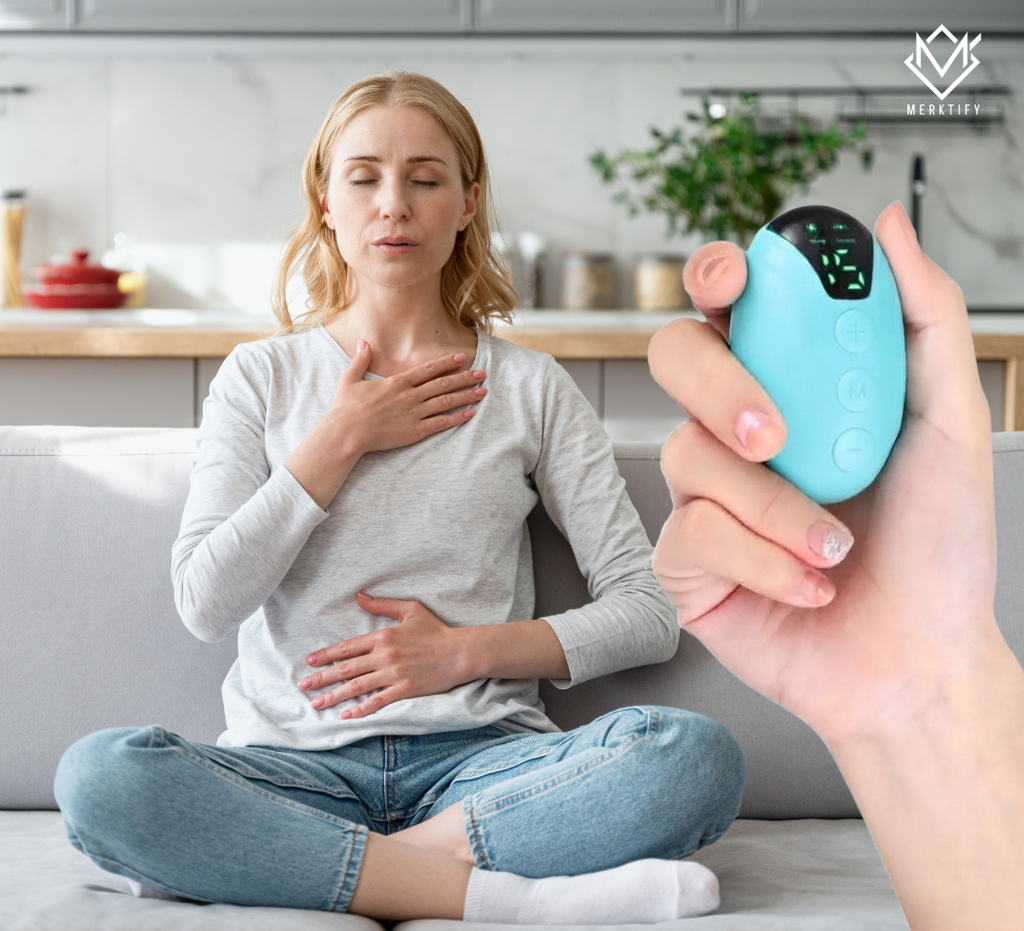Calmia™ Zen: Tu dispositivo portátil para crear un momento de calma y desconexión.
